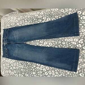 7 For All Mankind Dark Blue Flare Jeans